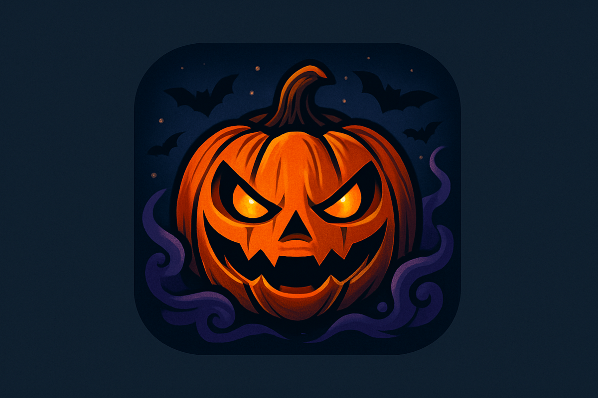 cool spooky icon for halloween