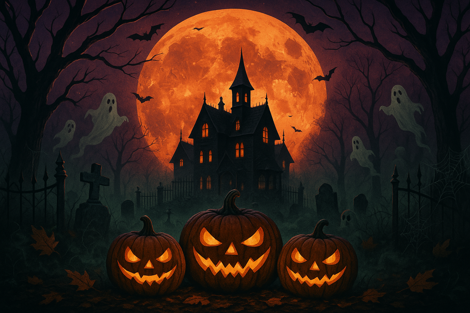 really spooky holloween theme image cover